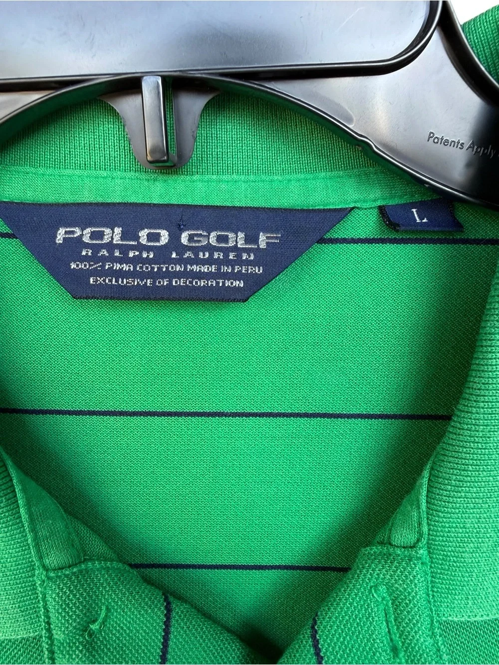 Polo Golf Ralph Lauren Pima Cotton Striped Polo Shirt Men’s Size L